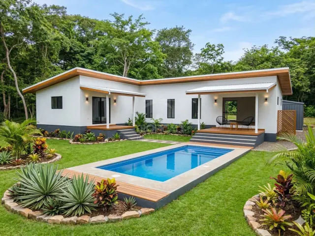 Modern Ranch-Style Home for Sale in Black Stallion Eco Ranch – Private Pool & Nature Lifestyle Near Tamarindo